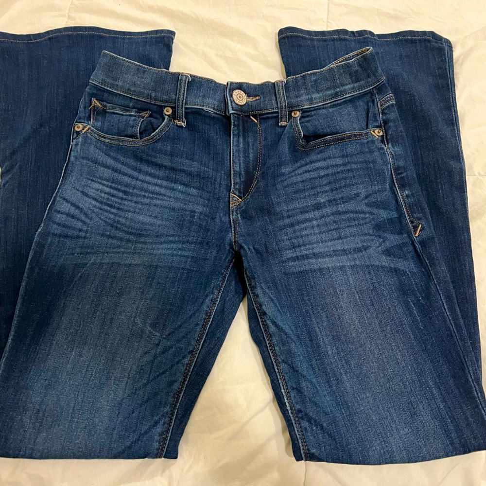Express Blue Jeans Slim Flare